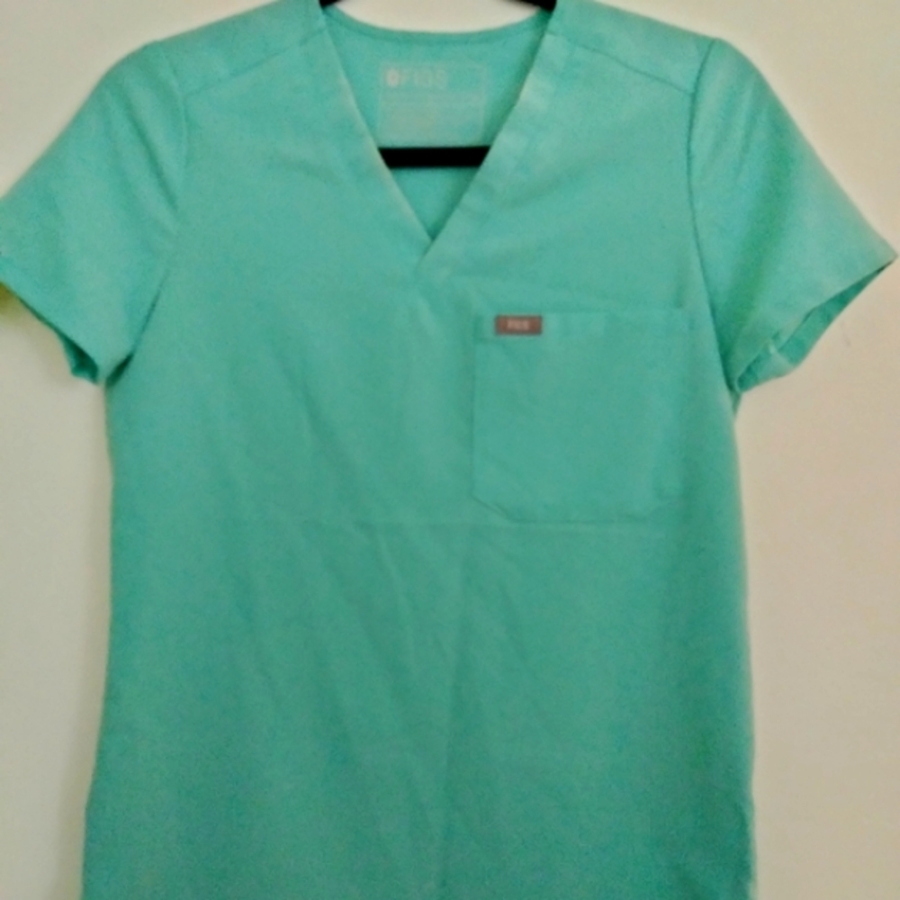 FIGS Aqua Scrub Top XXS
